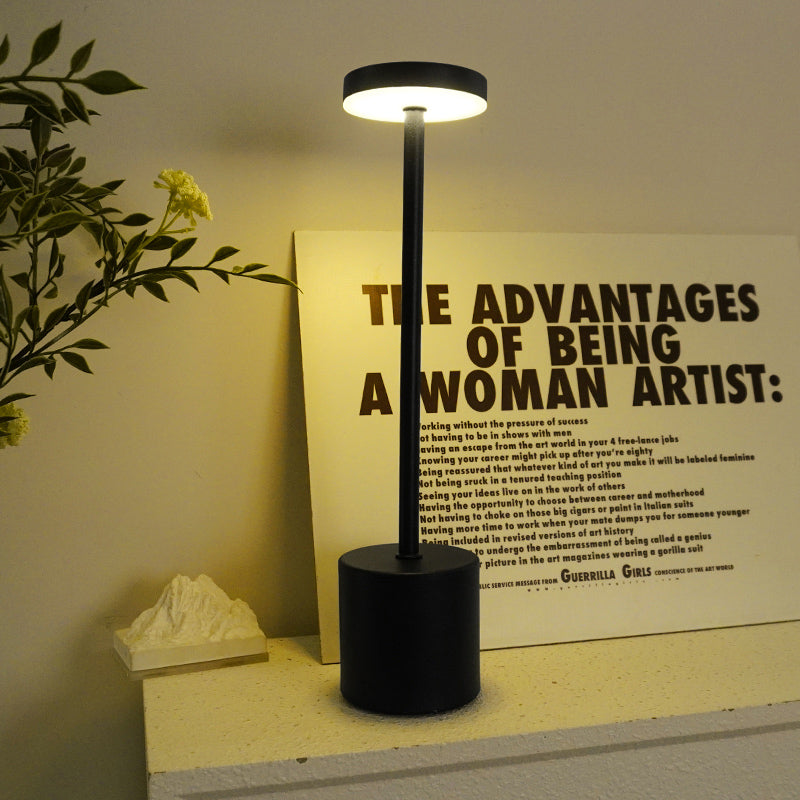 LED Cordless Table Lamp,Rechargeable Battery Operated Lamp,Metal Stepless Dimmable Portable Indoor and Outdoor Night Light,for Home Office/Living Room/Restaurant/Study/Farmhouse